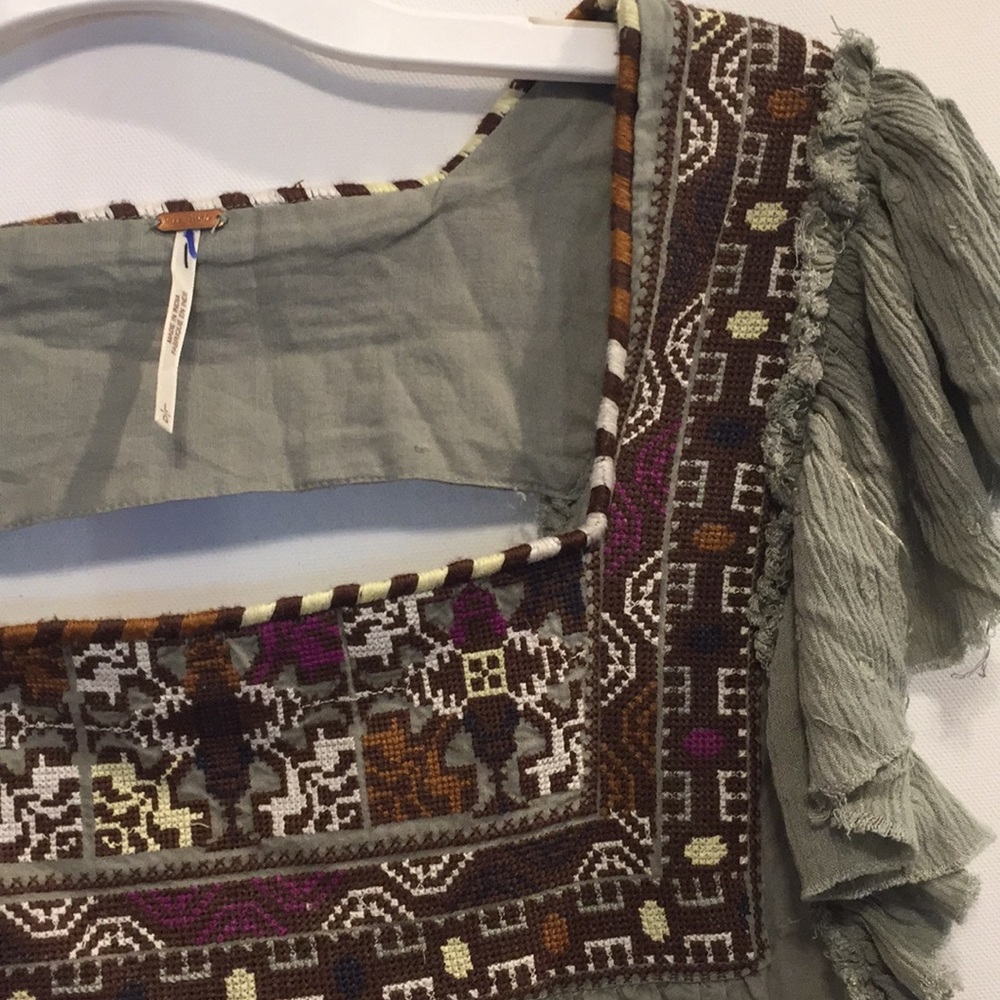On hold//Irregularity// Free People Day Glow Embroidered Mini Dress - Picture 5 of 9